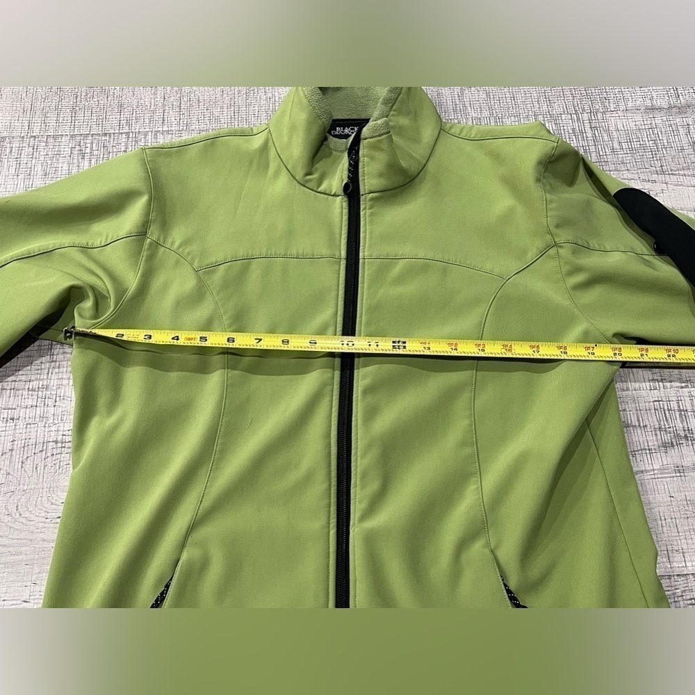 Black Diamond Green Fleece Lined Weatherproof Jacket Women's Size Large - Picture 6 of 12